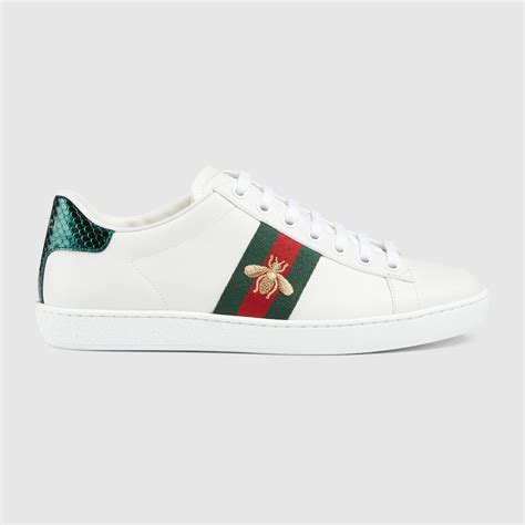 gucci shoes white bee|original Gucci bee sneakers.